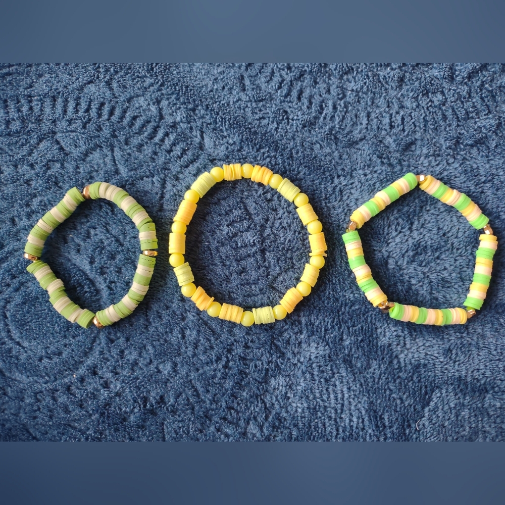 Colorful Beaded Kids Bracelets Set
